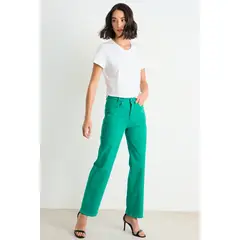 ASH - Straight Jeans Mujer Verde Oliva