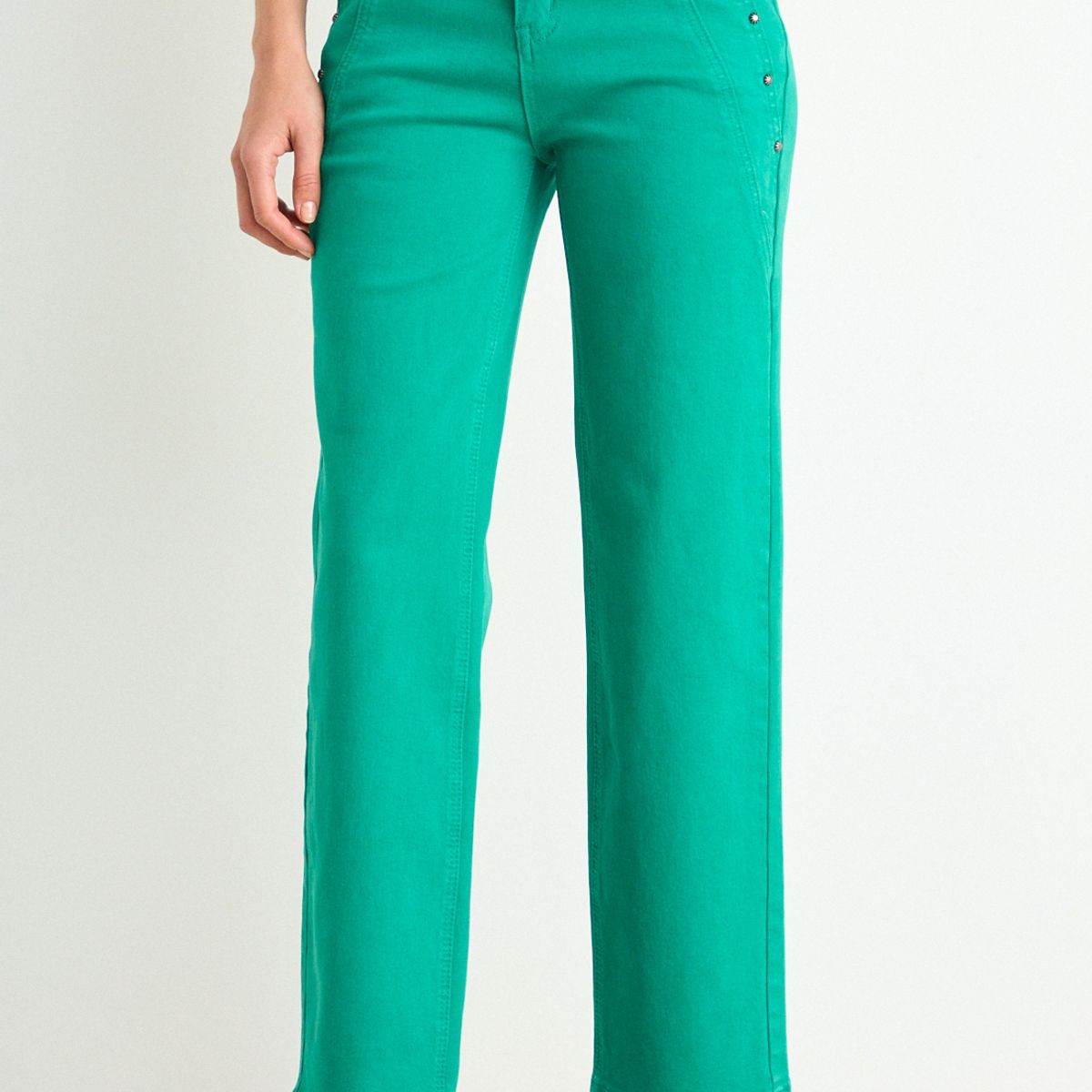 ASH - Straight Jeans Mujer Verde Oliva Ash