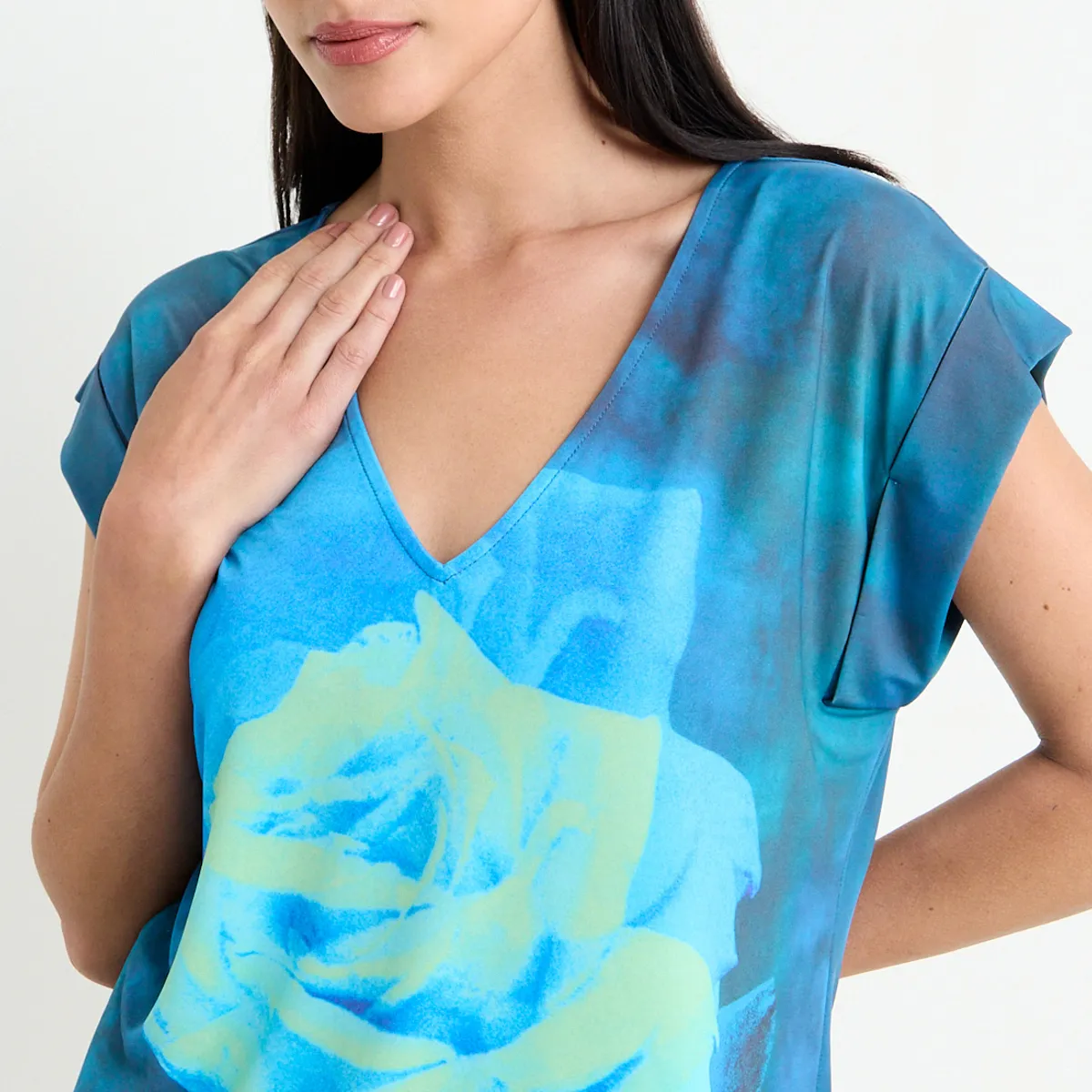 ASH - Polera Fantasia Mujer Azul Ash