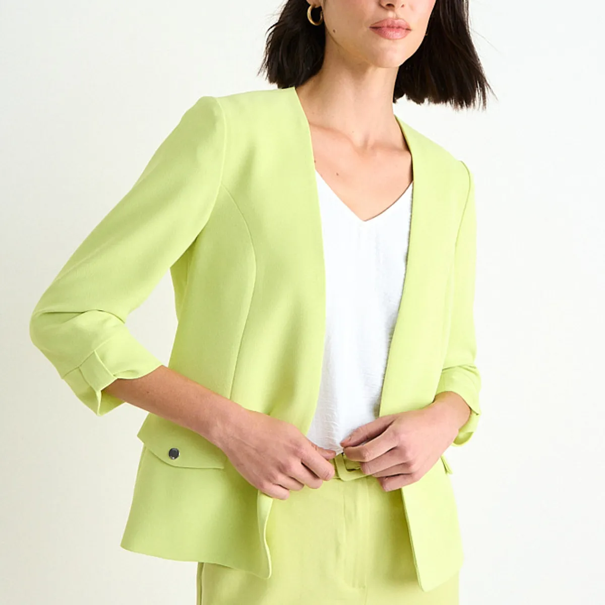 ASH - Blazer Liso Mujer Amarillo Ash
