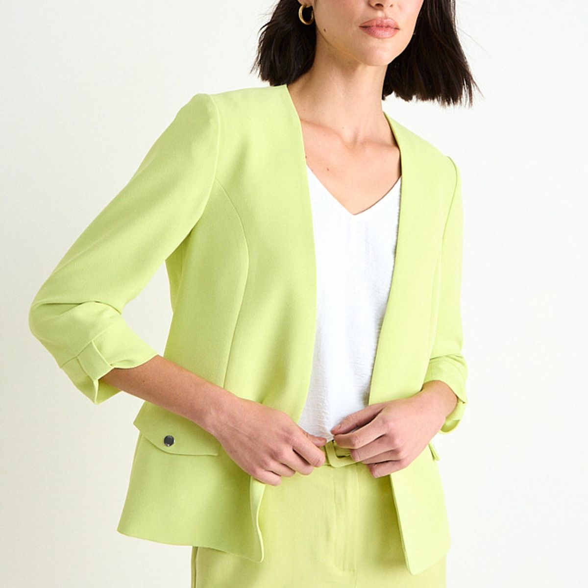 ASH - Blazer Liso Mujer Amarillo Ash