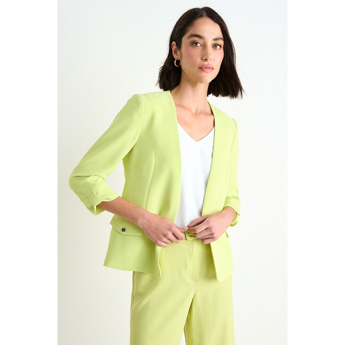 ASH - Blazer Liso Mujer Amarillo Ash