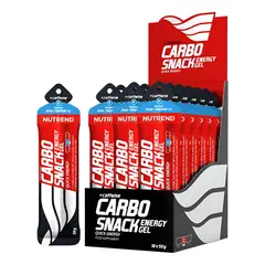NUTREND - Carbosnack Gel Energy Sachet Con Cafeína (caja 18 Unidades) Blueberry - Verde