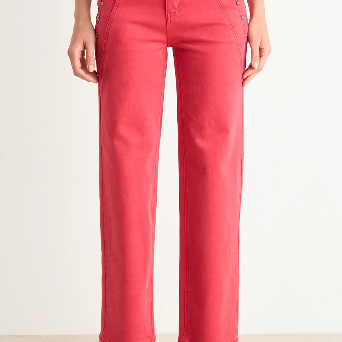 ASH - Straight Jeans Mujer Rojo Ash