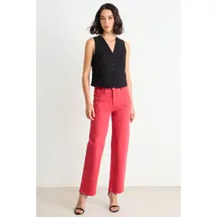 ASH - Straight Jeans Mujer Rojo