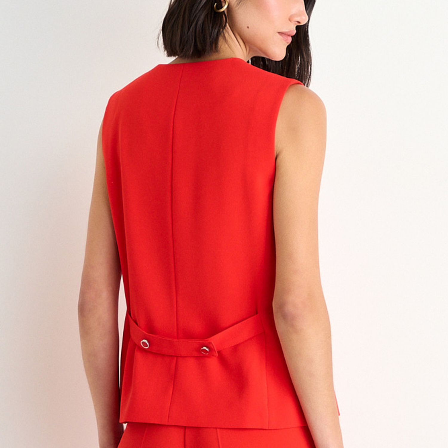 ASH Vest Liso Sin Solapa Mujer Rojo Ash | Falabella Chile