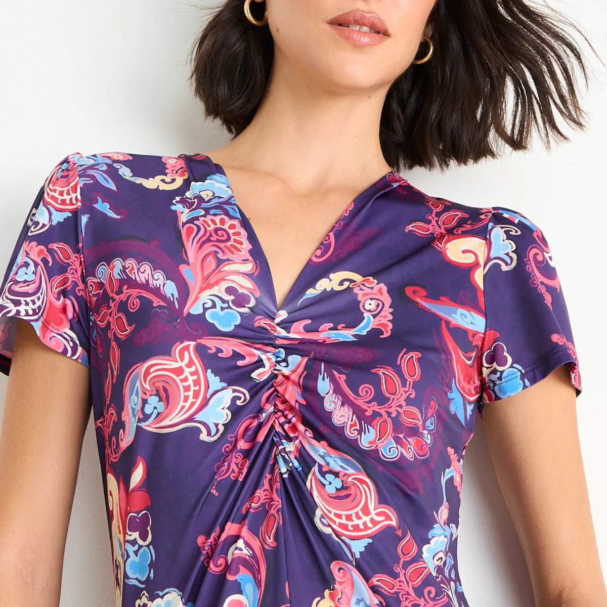 ASH - Polera Fantasia Mujer Morado Ash
