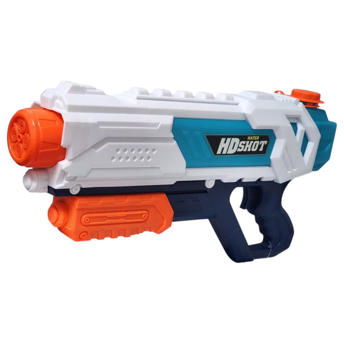 DBLUE - Juguete Pistola Lanza Agua 4 Chorros Tanque 890ml DBG1632