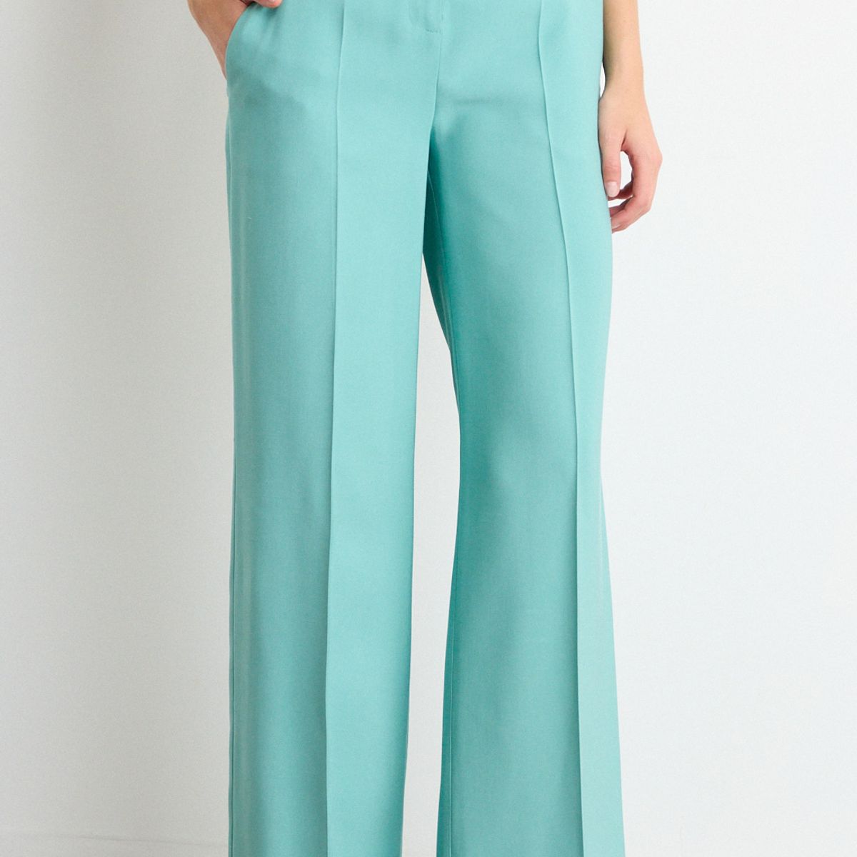 IO - Pantalon Liso Mujer Verde Io