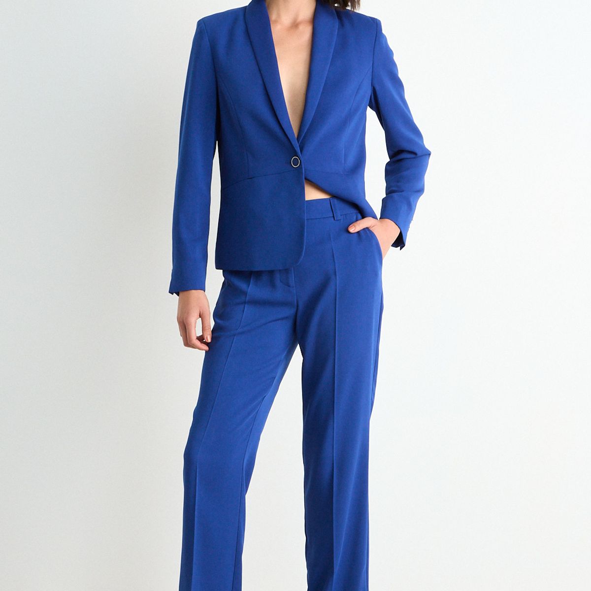 ASH - Pantalon Recto Mujer Azul Ash