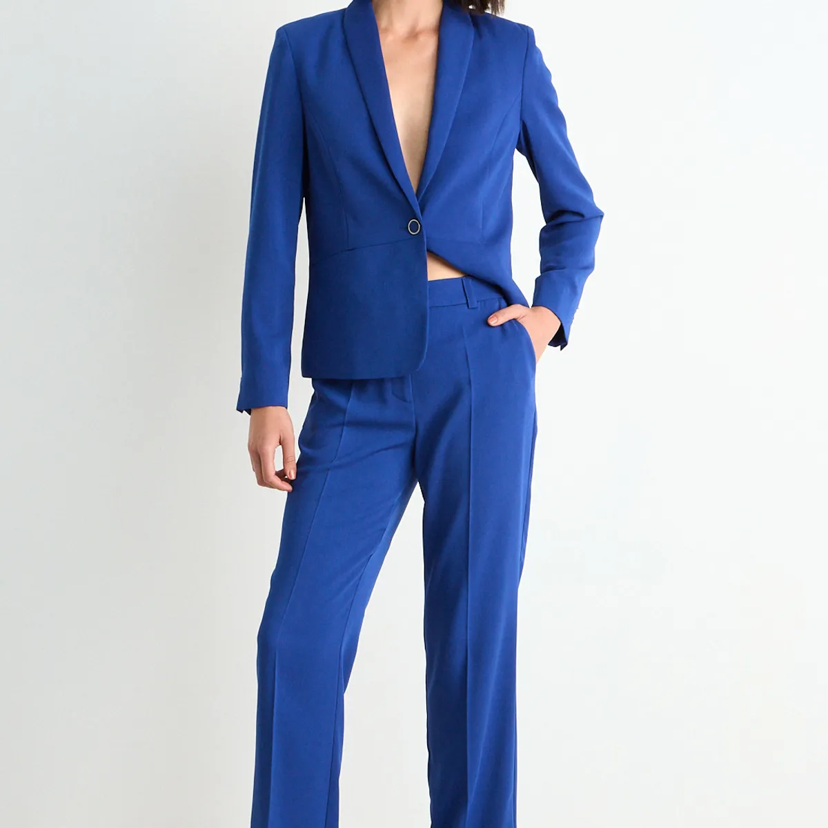 ASH - Pantalon Recto Mujer Azul Ash