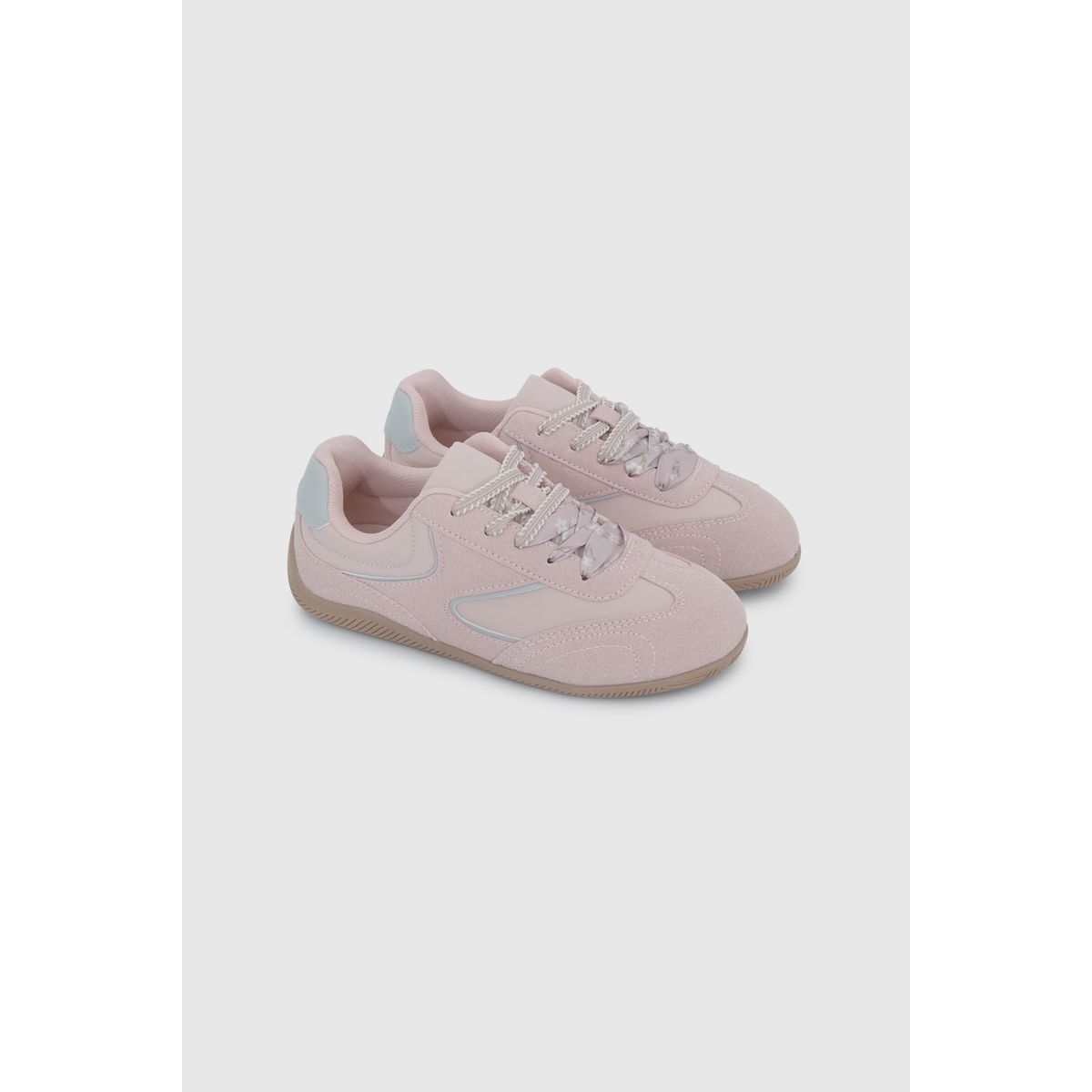 COLLOKY - Zapatilla de Niña Rosa Viejo de Cordones