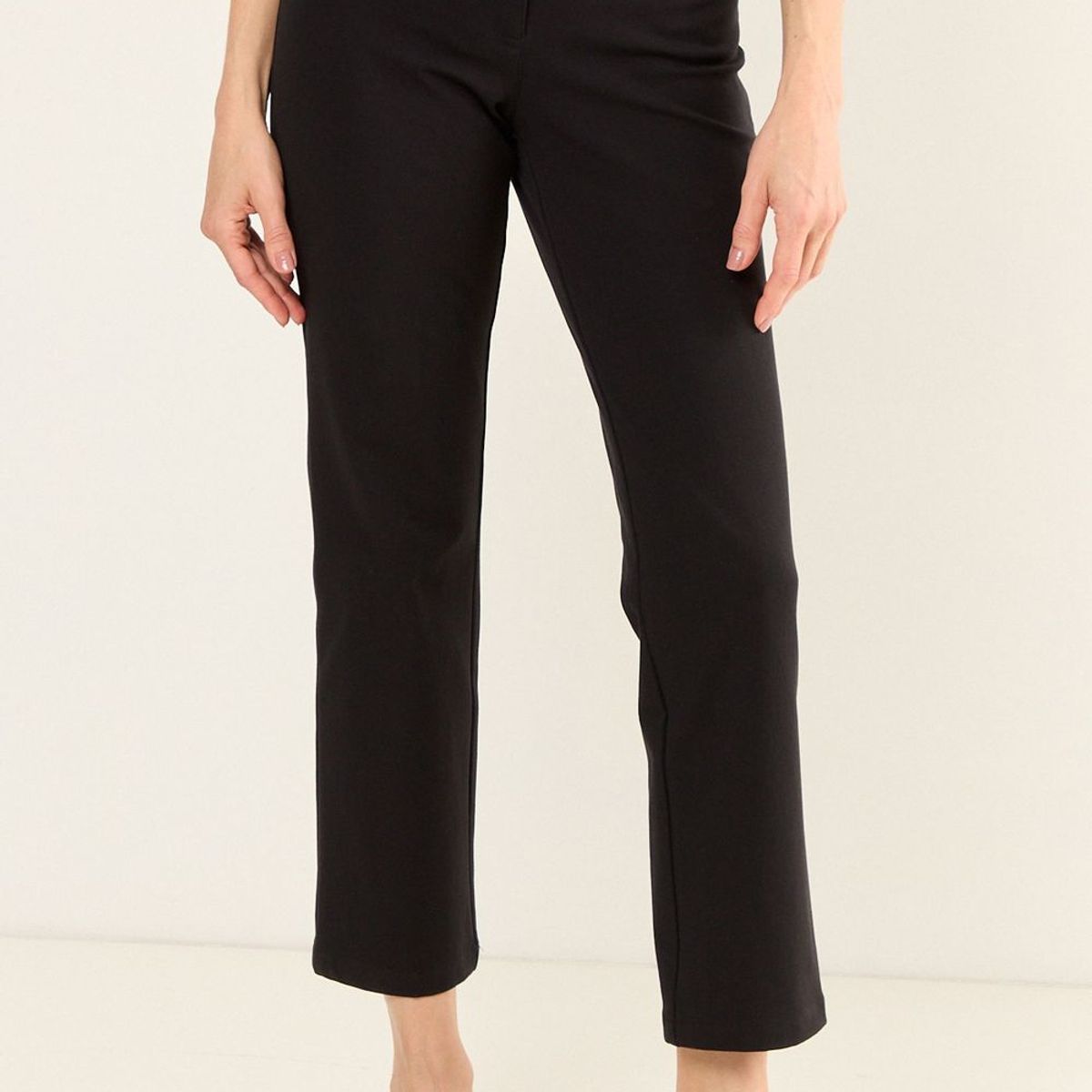 MA GRIFFE - Pantalon Recto Mujer Negro Magriffe