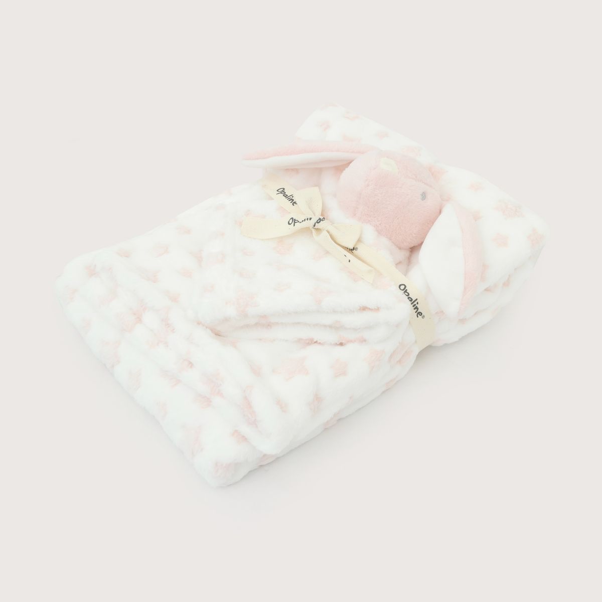 OPALINE - Manta Plush De Bebe Rosada