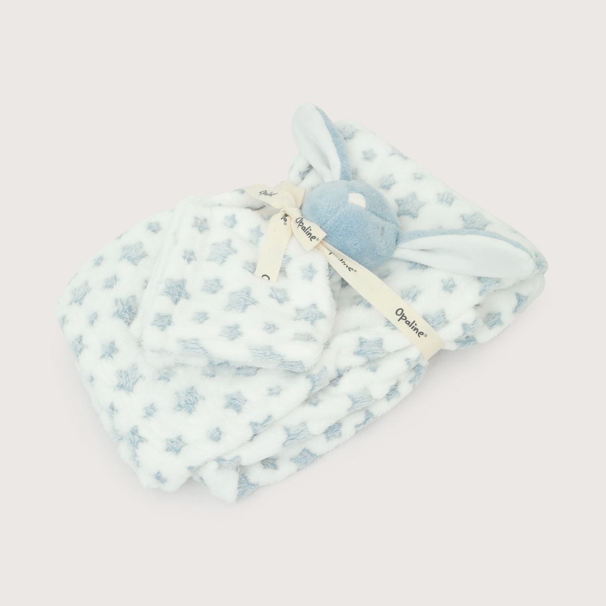 OPALINE - Manta De Bebe Plush Azul