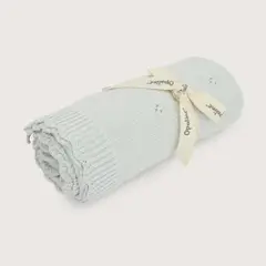 OPALINE - Manta Acanalada De Bebe Celeste