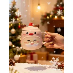 GENERICO - Taza de Santa y Reno NAVIDAD