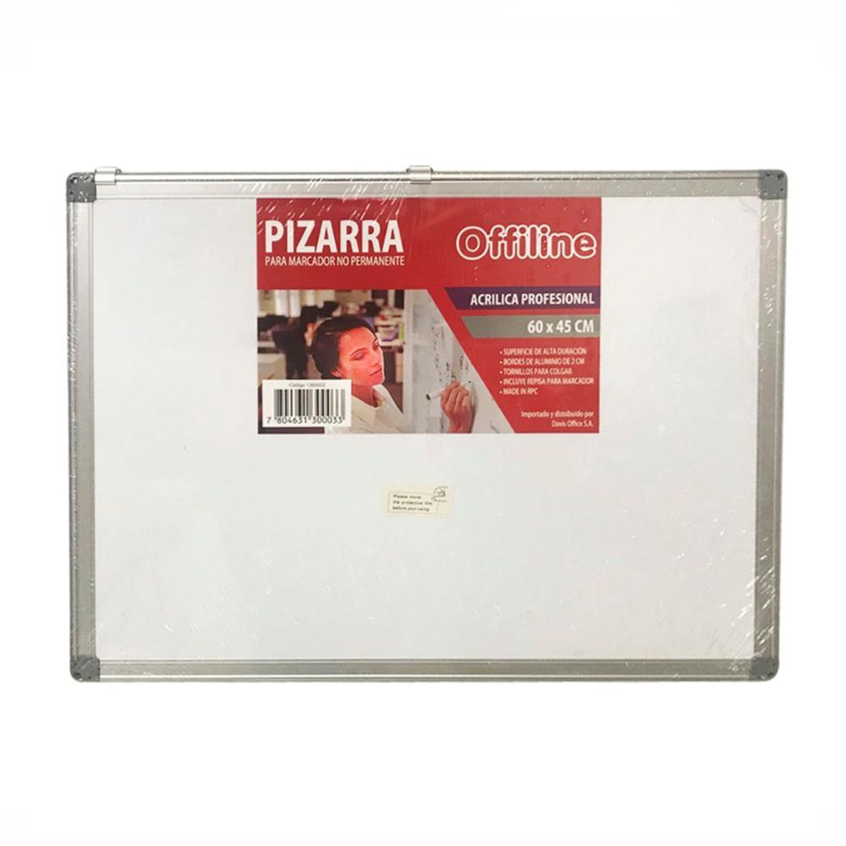 OFFILINE - Pizarra Blanca  Acrílica 60X45cm