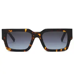 GENERICO - Demi Leopard Azul Degradé Leopardo Cuadrado