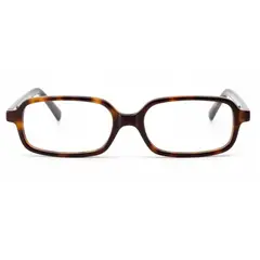 GENERICO - Singular Leopard - Gafas Rectangulares de Carey