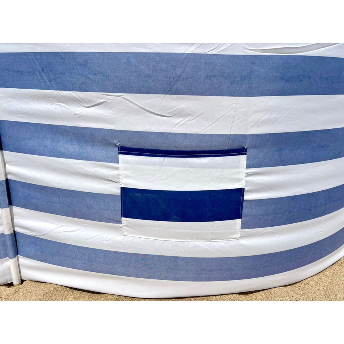 GENERICO - Paraviento 3mtrs con estaca de madera Azul