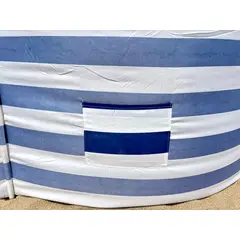 GENERICO - Paraviento 3mtrs con estaca de madera Azul