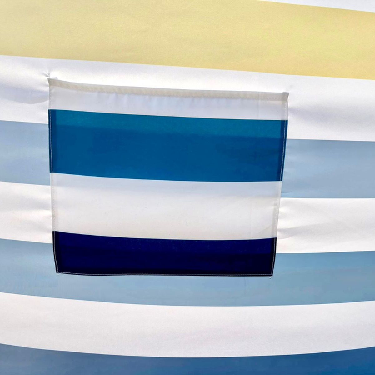 GENERICO - Paraviento 5mtrs con estaca de madera Blanco