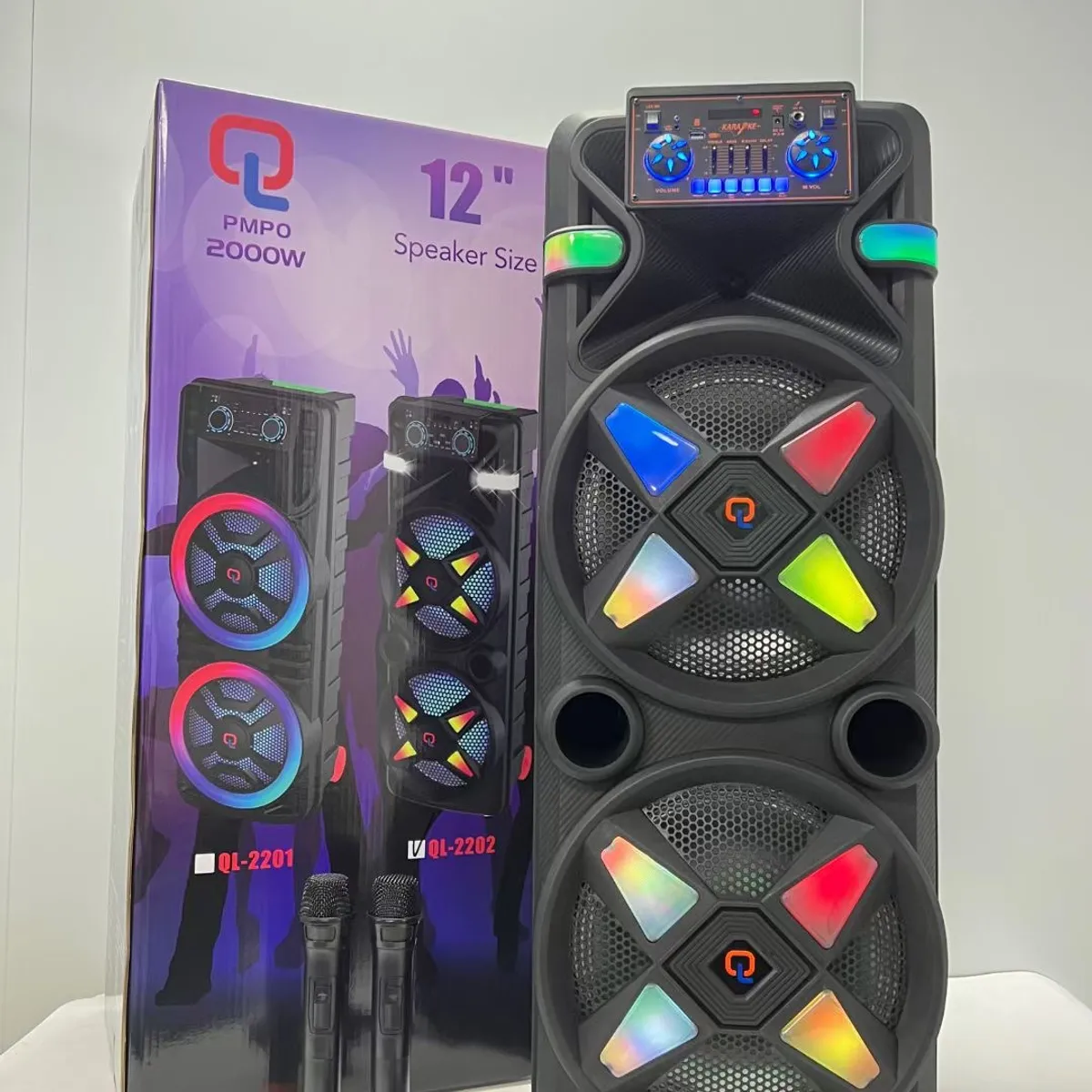 GENERICO - PARLANTE DUAL 12 PULGADAS 2000W ALTAVOZ ESTÉREO KARAOKE