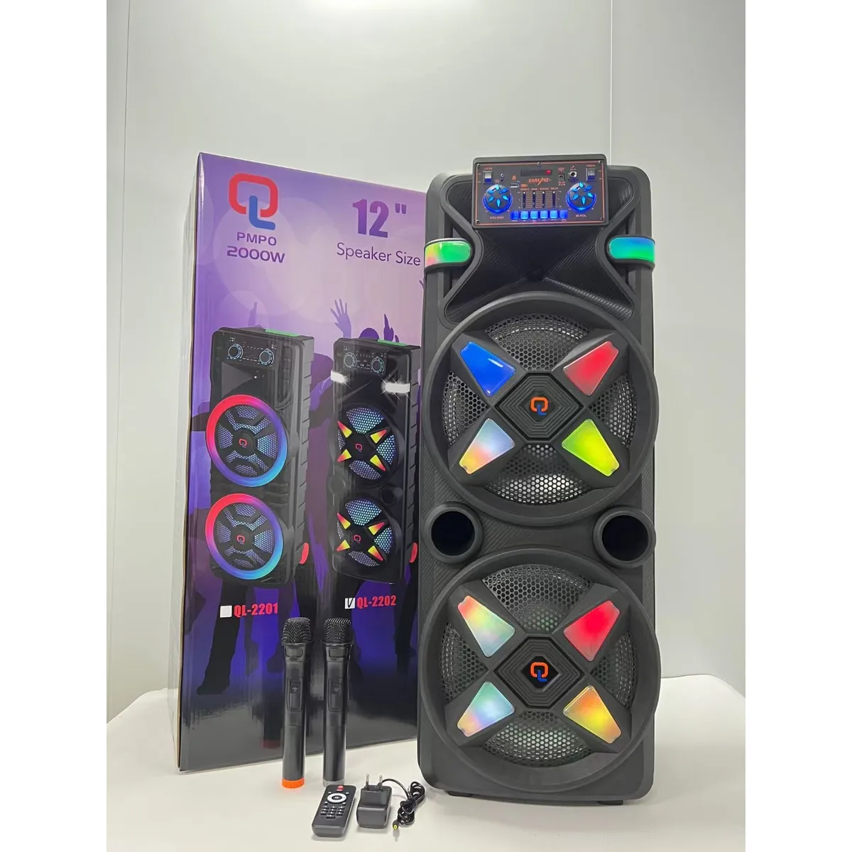 GENERICO - PARLANTE DUAL 12 PULGADAS 2000W ALTAVOZ ESTÉREO KARAOKE