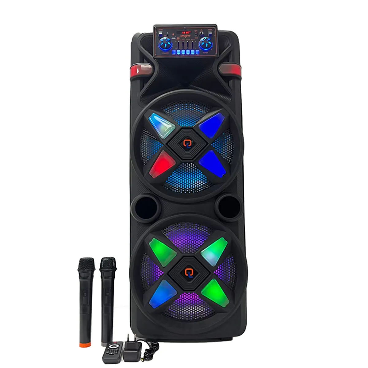 GENERICO - PARLANTE DUAL 12 PULGADAS 2000W ALTAVOZ ESTÉREO KARAOKE