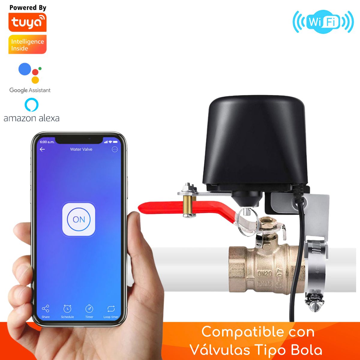 D MOTICA - Controlador Inteligente Wifi Apertura Válvulas de Agua y Gas