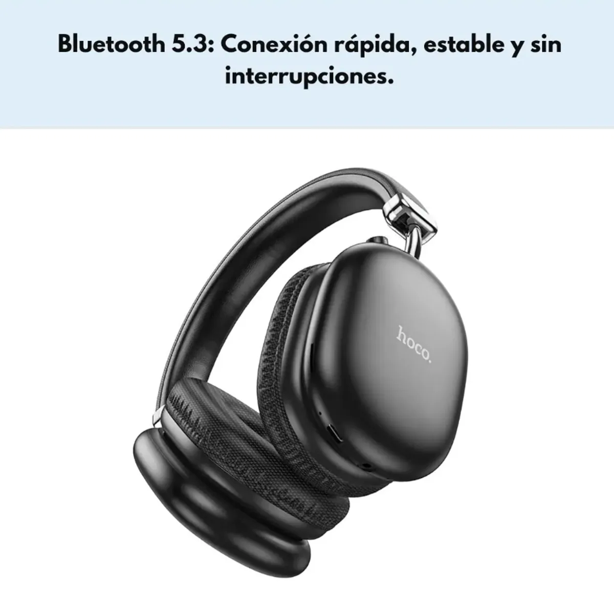 HOCO - Audífonos Bluetooth Hoco W35 Max Sonido Potente 90H De Uso Batería Negro