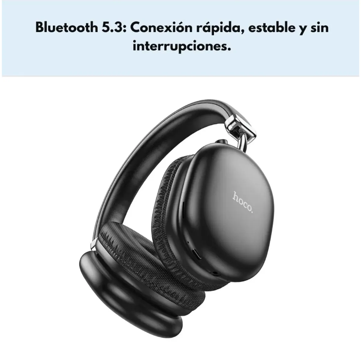 HOCO - Audífonos Bluetooth Hoco W35 Max Sonido Potente 90H De Uso Batería Negro