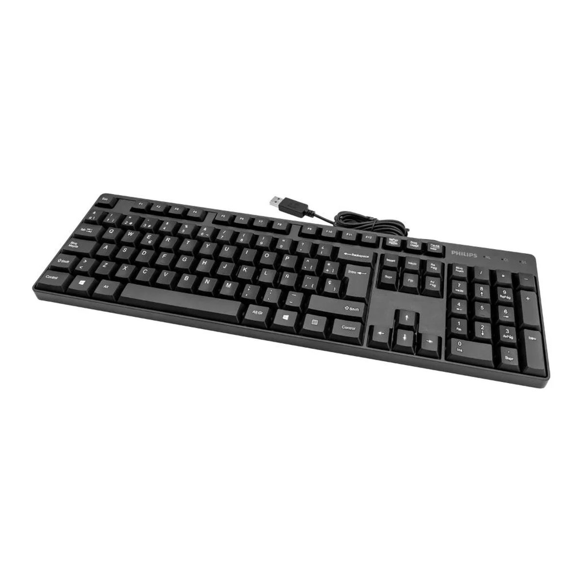 PHILIPS - Teclado Philips Alámbrico SPK6254