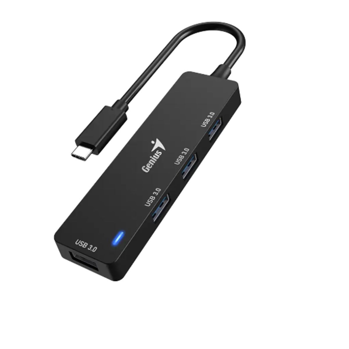 GENIUS - Hub Usb 3.0 Genius Uh-400 De 4 Puertos Color Negro Negro