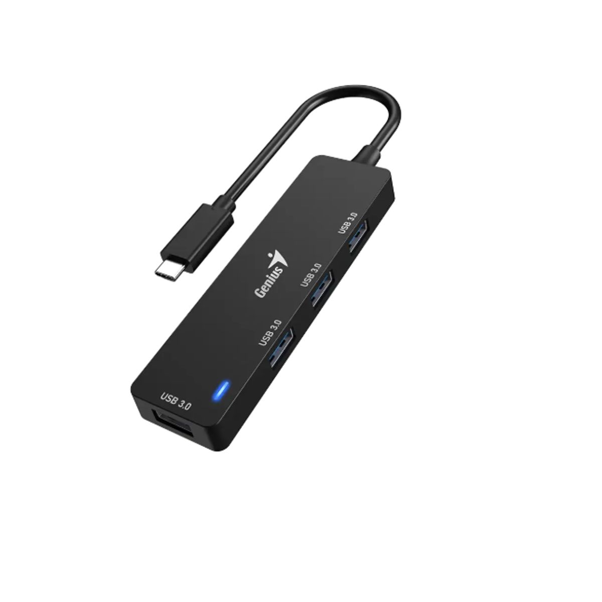 GENIUS - Hub Usb 3.0 Genius Uh-400 De 4 Puertos Color Negro Negro
