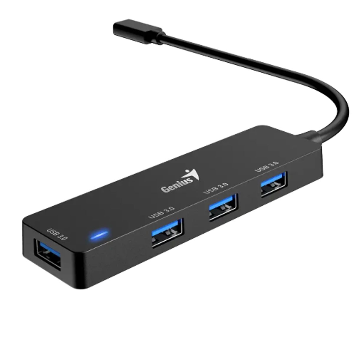 GENIUS - Hub Usb 3.0 Genius Uh-400 De 4 Puertos Color Negro Negro