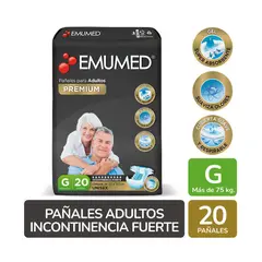 EMUMED - Emumed-Emuprotect Pañal Adulto Premium Talla G 20 uds