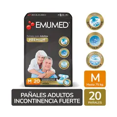 EMUMED - Emumed-Emuprotect Pañal Adulto Premium Talla M 20 uds