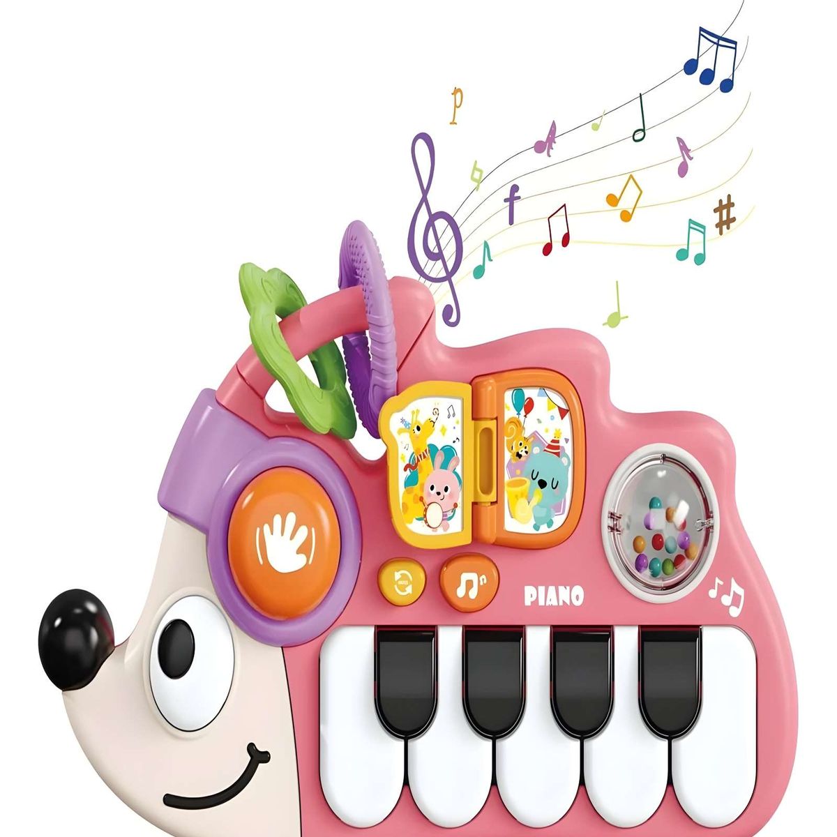 GENERICO - Juguete Piano de Erizo Interactivo Rosa