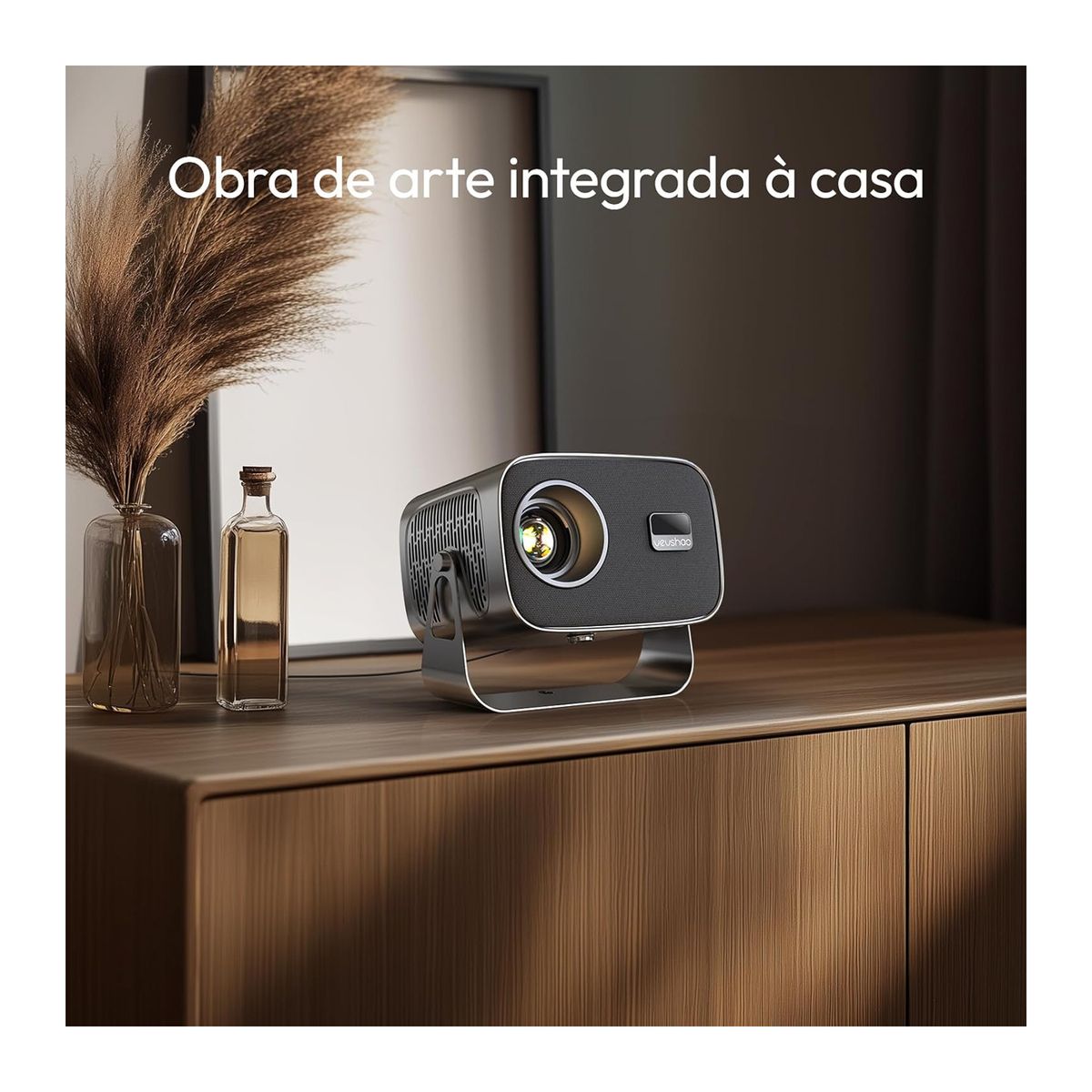 BYINTEK - Mini Proyector VEVSHAO A12 4K 1080p Portátil Full HD Android 11.0 350 ANSI Lúmenes