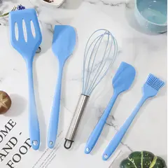 GENERICO - Juego de Utensilios De Cocina De Acero Inoxidable De Silicona 5pcs