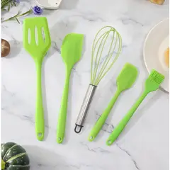 GENERICO - Juego de Utensilios De Cocina De Acero Inoxidable De Silicona 5pcs