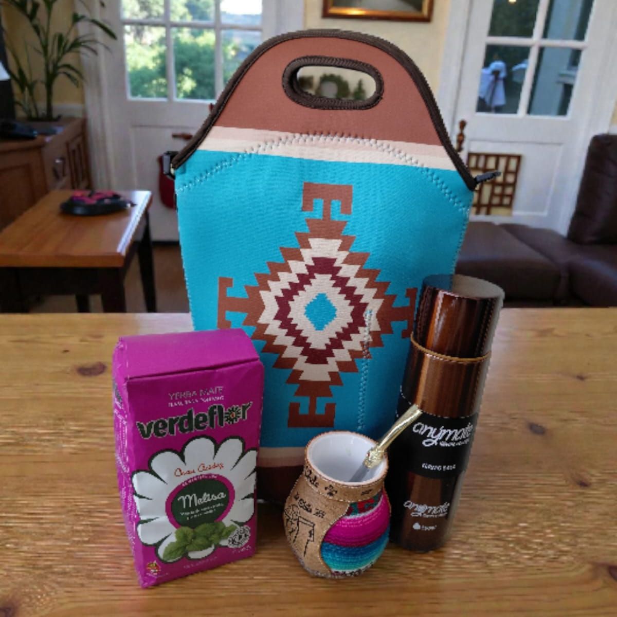 GENERICO - Set Mate + Yerba + Bombilla + Termo  Y Bolso Matero