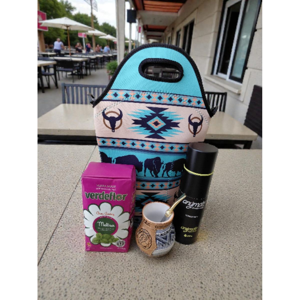 GENERICO - Set Mate + Yerba + Bombilla + Termo  Y Bolso Matero