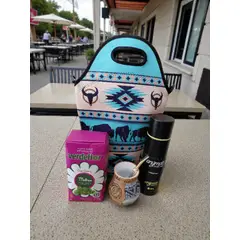 GENERICO - Set Mate + Yerba + Bombilla + Termo Y Bolso Matero
