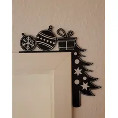 GENERICO - Adorno - Esquinero para puerta navideño