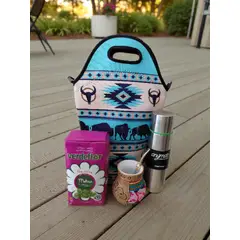 GENERICO - Set Mate + Yerba + Bombilla + Termo Y Bolso Matero