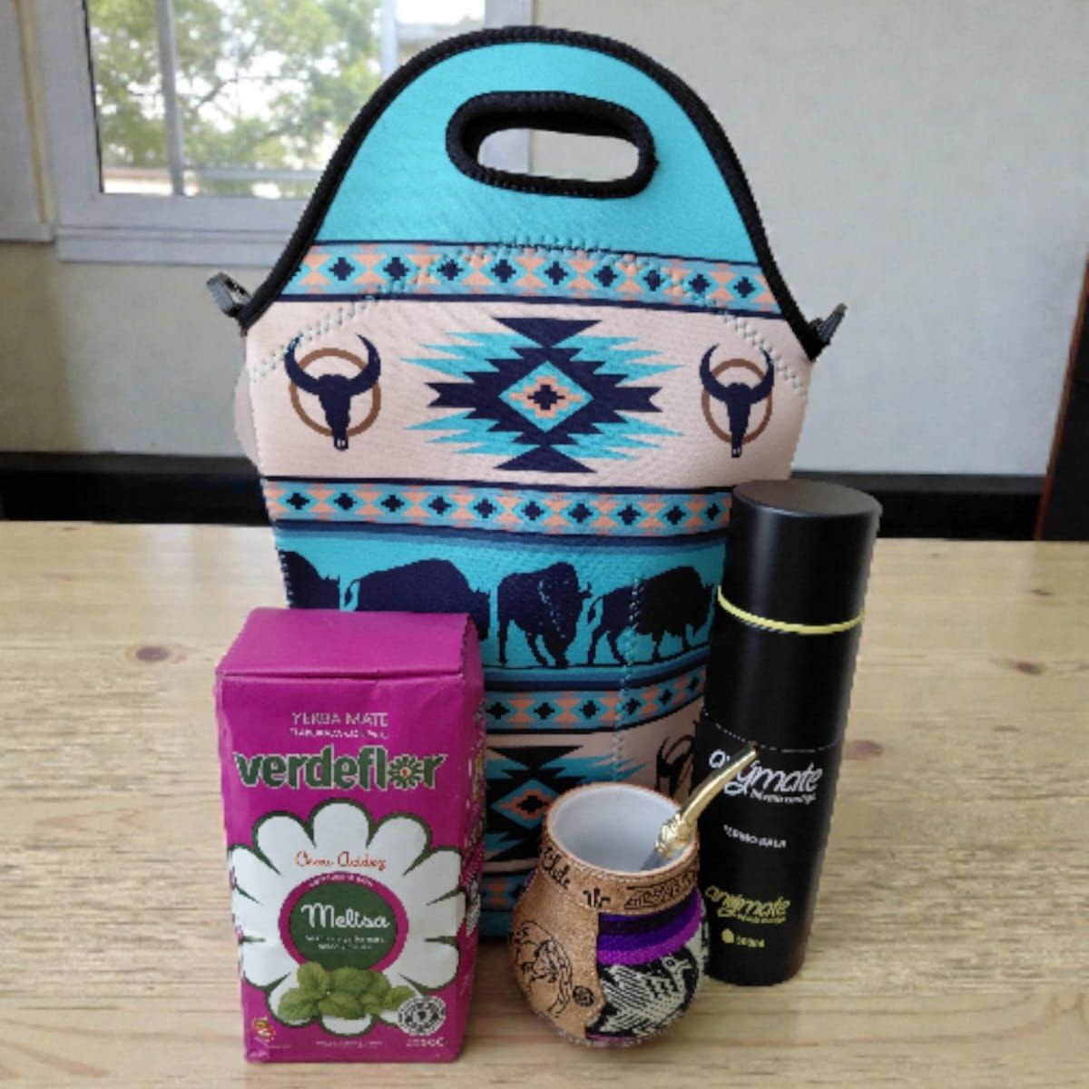 GENERICO - Set Mate + Yerba + Bombilla + Termo  Y Bolso Matero