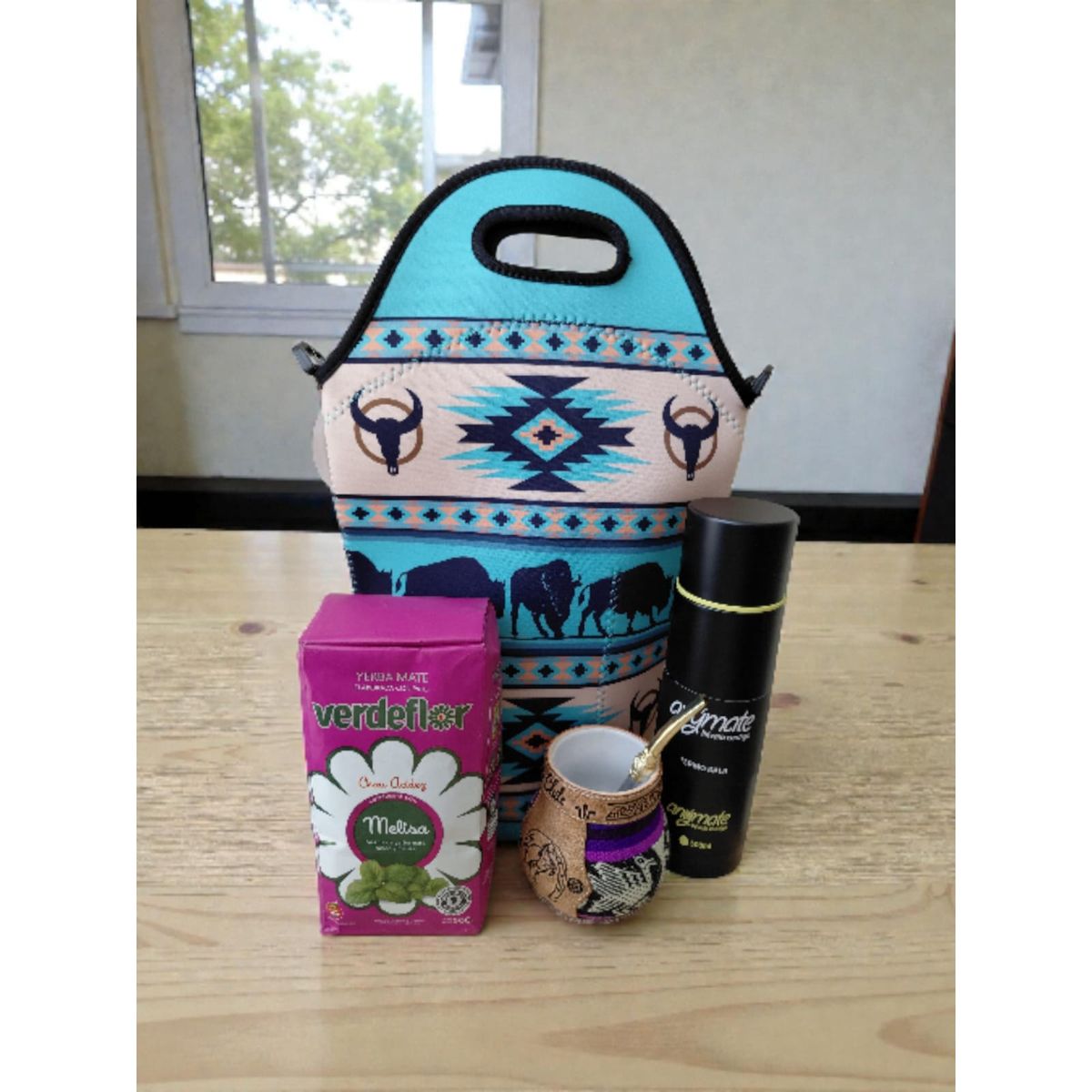 GENERICO - Set Mate + Yerba + Bombilla + Termo  Y Bolso Matero